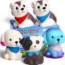 Jumbo Squishy Toy Squishies Dog - POKONBOY 5 Pack Kawaii Cream Scented Squishies Party Supplies Toys Stress Reliever Toys for Boys and Girls
