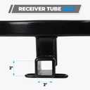 Trailer Hitch for Honda Pilot 2016-2022, 2-Inch Receiver,Square Tube Frame, Black Class 4 Towing Hitch Kit Bike Rack