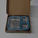 Stainless Steel Lunch Box, 3 Compartments Metal Bento Box for Kids Adults, Leak-Proof Lunch Box for School Office, Dishwasher Safe, BPA-Free, Tritan Lid, Blue