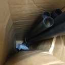 1 Inch Heavy Duty Blackout Curtain Rods for Windows, Industrial Pipe Wrap Around Room Divider Decorative Curtain Rods Wall Mount & Ceiling Mount, Black, 168-240 Inch