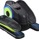 Under Desk Elliptical Machine with Remote Control, 16 Adjustable Speed Electric Ellipse Leg Exerciser Pro As Seen On TV for Senior, Portable Quiet Seated Pedal Exerciser