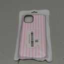 Magnetic for iPhone 14 Plus Case Cute Stripes Phone Case, Shockproof Slim TPU and Hard PC Protective Phone Cover Compatible with MagSafe Designed for Women Girls, Pink and White