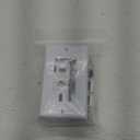 HDMI Optical Wall Plate 2 Pack, MOAVEQ Toslink Wall Plate with HDMI CAT6 Ethernet Coax TV F Type Keystone Jack