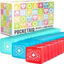 EVERLIT Pocket-Aid Mini First Aid Kit | Compact, Portable Hard-Shell Cases of 50 Items | Cuts, Scrapes, Wound Care Essentials for Travel, Outdoor, School, Camping, Home, Office (48 Packs | 2400 Pcs)