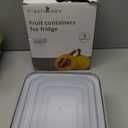 5 PCS Large Fruit Containers for Fridge - Leakproof Food Storage Containers with Removable Colander - Dishwasher & microwave safe Produce Containers Keep Fruits, Vegetables, Berry, Meat Fresh Longer