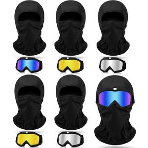 12 Pcs Winter Goggles with Balaclava Face Mask Ski Snowboard Goggle Adjustable Windproof Protection Eyewear for Men Women Skating ATV Riding Motocross Dirt Bike