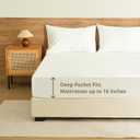 King Fitted Sheet Only, 100% Long-Staple Cotton Dual-Lock Fitted Sheet for King Bed, Luxury Soft and Comfort, No Slippage, 1000 Thread Count, Deep Pocket Fits 9" to 14" Mattress