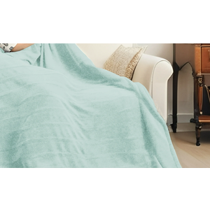 Bedsure Heated Blanket Throw Blanket - Fast Heating Electric Blanket, Soft Flannel Heated Throw with 4 Time Settings, 6 Heating Settings, Warm Gifts for Women Men (50x60 inches, Teal)