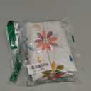 VERTKREA's Orange Floral Kitchen Window Curtains, Rod Pocket Curtains Tiers for Bathroom, Laundry Room, RV - 2 Panels, 2636 Inches