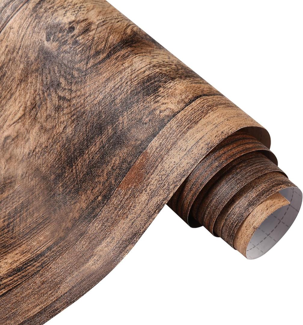 Wood Style Contact Paper Self Adhesive Peel and Stick Wallpaper Interior Decoration Wallpaper Contact Paper (17.7in*393in(45cm*10m))