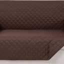 Reversible Loveseat Sofa Covers Couch Cover Furniture Protector(Loveseat Small,Chocolate/Chocolate)