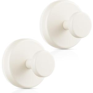 OUTXE Wreath Hanger for Front Door, Heavy Duty Suction Cup Reef Hook for Glass Window/Over Door, Christmas/Thanksgiving/Halloween/July 4th/Easter/Valentine/Winter/Fall/Summer/Spring (White, 2-Pack)