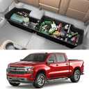 Tuyoung Under Seat Storage Boxes - Compatible with 2019-2026 Chevy Chevrolet Silverado 1500/GMC Sierra 1500, 2020-2026 Silverado/Sierra 2500HD/3500HD | Double & Crew Cab Rear Underseat Organizer Box