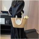 Women's Small Straw HandBag Handwoven Handbag Woven Bag Small Crossbody Bag Weave Shoulder Handbag Cute Beach Purse