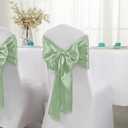 Horbaunal 12 Pack Sage Green Satin Table Runner 12 x 108 Inch, Smooth Table Runners for Wedding Banquets Birthday Party