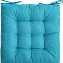 SQUARE MOON 4 Pack Chair Cushions, Seat Cushions, Chair Pads, Chair Mat for Indoor, Outdoor Dining Chair, Kitchen Chairs, Dining Room Chairs (16" 16" 4 Pack, Light Blue)