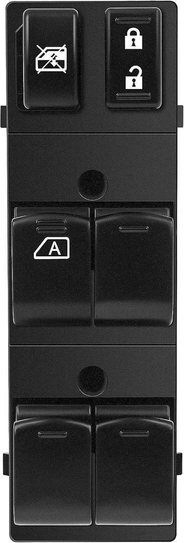 CCIYU Front Left Driver Side Power Window Switch Compatible for Nissan for Rogue 2008-2010 | Replaces 25401JM00B