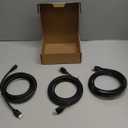 Amazon Basics HDMI Cable, 3-Pack, 10ft, 4K@60Hz, High-Speed 4K HDMI 2.0 Cord (18Gbps), 2160p, 48 bit, Compatible with TV/PS5/Xbox/Roku, Black