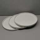 12" Ceramic Serving Trays, 3 Packs Round Serving Platters, Platters for Serving Food, Appetizer, Charcuterie, Snack, Dessert, Serving Dishes, Serving Trays for Entertaining, White