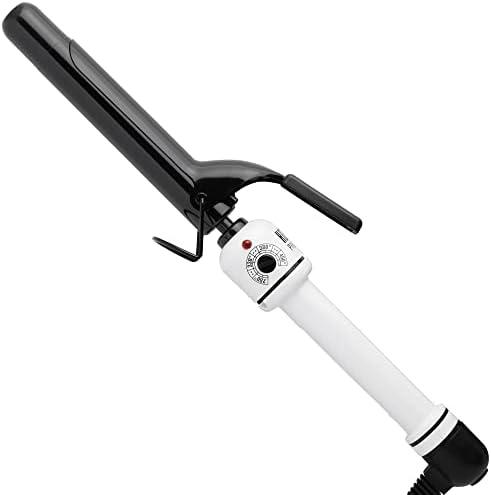 HOT TOOLS Pro Artist Nano Ceramic Curling Iron/Wand | For Smooth, Shiny Hair (1” in) Black/White