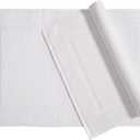 Amazon Basics Premium 100% Cotton Absorbent Soft Bath Mat, Machine Washable, 684 GSM, 20" x 30", White, Hotel Spa Bathmats, 6-Pack
