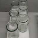 Set of 6 Glass Carafe with Lid, 1 Liter Beverage Serveware Carafe, Clear Glass Pitcher for Mimosa Bar, Brunch, Cold Water, Juice, Milk, Iced Tea, Lemonade