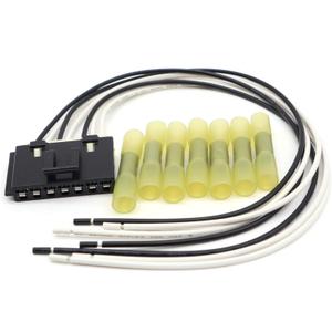 HiSport Blower Motor Resistor Connector 7-Wire Pigtail Compatible with Buick, Cadillac, Chevrolet, GMC, Isuzu, Oldsmobile, and Pontiac 645-702