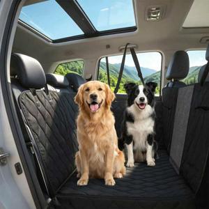 YSSANDRA Dog Seat Cover for Back Seat, Back Seat Extender,Hard Bottom, Abrasion Resistant Pet Car Seat Covers for Full Size SUV, Truck.