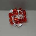 SUNSGNE 8.5Ft Red Heart String Lights, Valentines Lights with 10 LED Red Heart Bulbs for Valentine Mother's Day Wedding Anniversary Party Christmas Decor