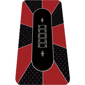 nuveti 79 x 40 Foldable Texas Poker Card Tabletop Layout Portable Anti-Slip Rubber Board Game Mat Smooth Premium Surface, Noise Reduction Poker Mat for Table, 79''X 40''X 2MM