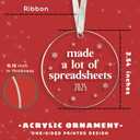 Accountant Christmas Ornament - Accountant Gifts for Women, Men, Office Staff, Employee, Hr Human Resources - The Office Christmas Ornaments, Accounting Ornaments - Acrylic Ornament 2025