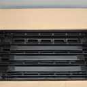 IRIS USA 5-Shelf Light Duty Plastic Storage Shelves, 250lb Capacity, 64" H x 24" W x 12" D, Medium Modular Shelving Unit Storage Organizer for Bathroom, Laundry, Garage & Home, Storage Rack - Black, 5 Tier | 12"D x 24"W x 64"H