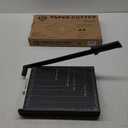 ISDIR 12-Inch Guillotine Paper Cutter, 12 Sheet Capacity, Blade Lock & Magnetic Guide, Heavy-Duty Metal Base for Precision Cutting of Cardstock, Photos, and Crafts - Ideal for Home & Office