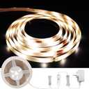 LED Strip Lights, 8ft LED Light Strip, 12V 4000K Neutral White Tape Light with PU Coating, LED Lights for Bedroom, Kitchen, Mirror, Home Decor, ETL Listed