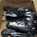 Adjustable Inline Skates for Kids and Teens Ages 4-16, All 8 Wheels of Inline Roller Skates Light Up, Safe and Fun Illuminating for Outdoor Indoor Sports (Large - Youth (4Y-7Y US), Black)