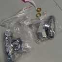 reezliy 2 Pack Chrome Brass 3/8" Comp FIP x 3/8 Inch Compression MIP Quarter Turn Water Straight Angle Stop (Add on) Valve for sink or toilet,water supply