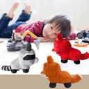 SUPERBE Grow a Garden Plush Toys, 10.63'' Garden Pet Raccoon Red Fox Stuffed Animals Toy, Collectible Plushie for Video Game Fans (Brown)