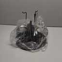 Water Bottle Organizer for Cabinet or Counter - Rotating Non-Slip Tumbler Organizer Holder for Stanley 40 Oz Cup with Handle - 2-In-1 Tumbler Display Storage Rack & Water Bottle Drying Rack - Black