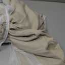 Bujasso Beige 90% Blackout Curtains with Sheer Overlay Mix and Match Double Layer Thermal Insulated Window Panels 84 inch for Living Room Bedroom Beige Drapes with Tiebacks Grommet Top 37" Wx84 Lx2