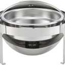 Winco Madison Stainless Steel Chafer with Roll Top, 6 Quart