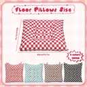 Geetery 12 Pcs Large Floor Pillows Gift Bulk Square Seating Cushion 15.7'', 15.75 x 15.75 x 3.54 inches