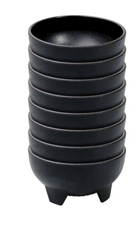 TANEMUDO 10 Pack 10.6 oz Mexican Salsa Bowls, Small Guacamole Containers, Plastic Salsa Bowl for Serving Parties, Chips, Dip, Nuts, Candy, and Sauce Set