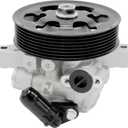 Power Steering Pump 21-5456 with Pulley for 2006 2007 2008 2009 2010 2011 Honda Civic 1.8L, Direct Replacement for 55-5822, 56110-RNA-A01, 36-215668