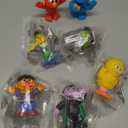 Sesame Street Neighborhood Friends, 7-piece Poseable Figurines, Kids Toys for Ages 2 Up by Just Play