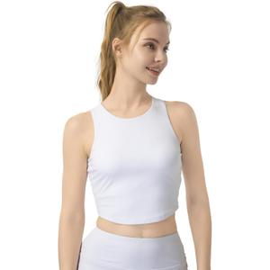 Womens Sports Bra Padded Crisscross Back Medium Support Sports Bras with Removable Cups for Workout Yoga (S)