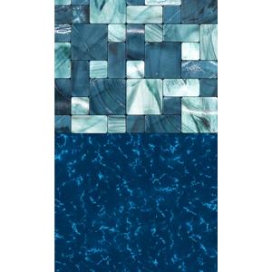 Blue Wave Emerald Coast Overlap 18 ft Round Pool Liner for Above-Ground Steel Wall Pools  Weather Resistant Standard Gauge Vinyl with Welded Seams - Dark Blue, Fits 48/54-In Depth Walls