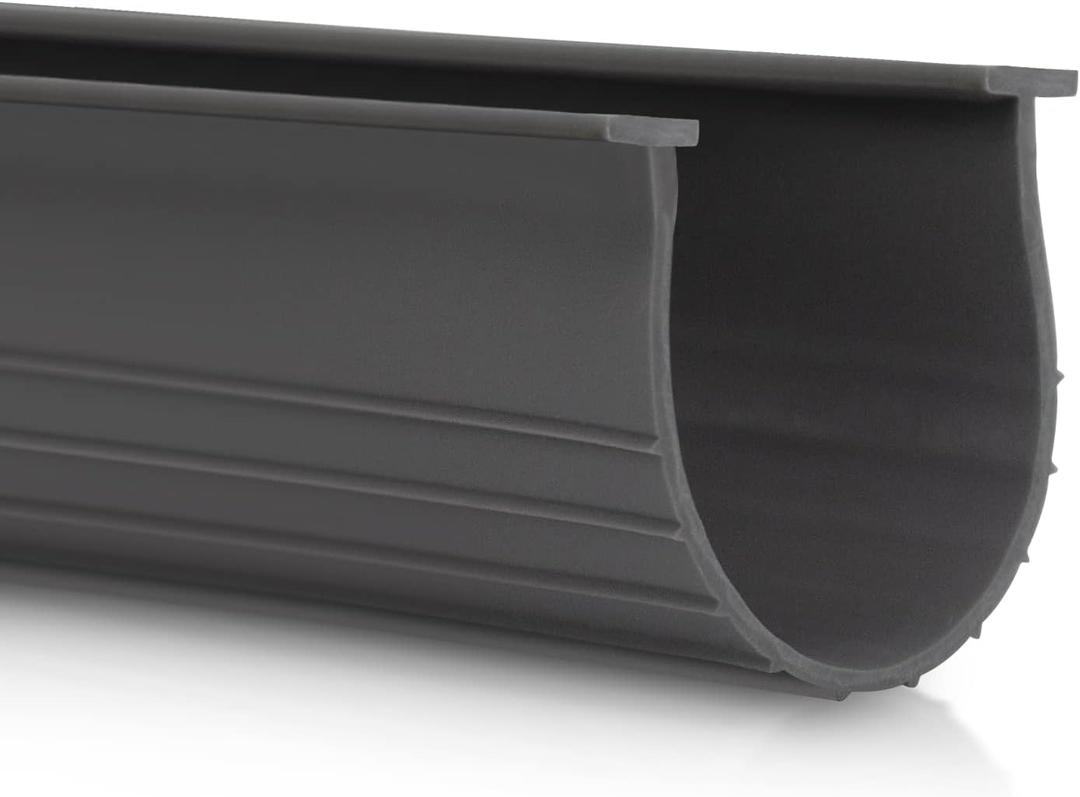 3" Garage Door Bottom Seal Weatherstrip in Grey - 1/4" T Style - All Widths (9' Wide Door)