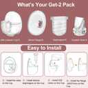 Two Full Sets Breast Pump Parts with 24mm Flange Compatible with Lansinoh Discreet Duo/NCVI/Nuliie/NICEGREEN Life/Zooawa S32 Breast Pump Replacement Parts,S32 Pump Parts,Extra Duckbill Valve&Diaphragm