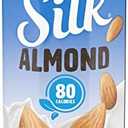 Silk Shelf-Stable Almond Milk Singles, Vanilla, Dairy-Free, Vegan, Non-GMO Project Verified, 8 Oz, (Pack of 18) Exp. 02/04/2027