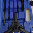 Bylikeho Harmonic Balancer Puller Kit,Harmonic Damper Pulley Puller,Automotive Specialty Tools,Car Accessories Adjustable 3-Jaw Puller for Harmonic Balancer Removal,Compatible with GM and More